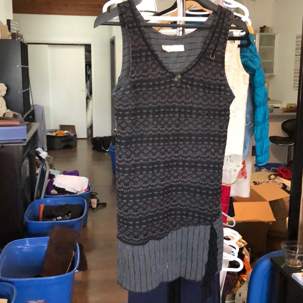 Le Blanc Mouton Textured Long Tank